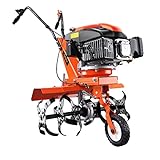 Fuxtec Motozappa a scoppio FX-AF1139 Set motocoltivatore a benzina 4 tempi 139cc 2,2kW con...