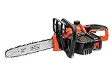 Black+Decker Motosega A Batteria Litio Lunghezza Barra E Capacità Di Taglio 30 Cm, Doppia...