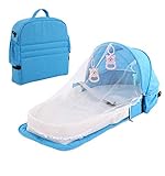 Lettino da Viaggio Pieghevole Portatile per Lettino per Lettino Neonato per Neonati con Zanzariera...