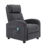 HOMOPIV Poltrona Massaggiante Riscaldante Reclinabile, Poltrona relax reclinabile, Poltrona...