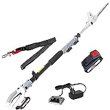 IKRA tagliasiepi telescopico ICPH 2040 incl. batteria 20 V, stazione di carica della batteria e...