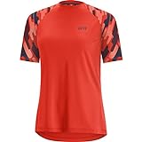GORE WEAR C5 Selected Fabrics Maglia a Manica Corta da Trail Running, 36, Rosso (Vermiglio)/Blu...
