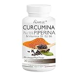 CURCUMINA Plus 95% 100% NATURALE CURCUMINOIDI 950 MG potenziata con PIPERINA (30 CPR) 20 VOLTE PIU'...