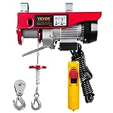 VEVOR Paranco a Leva Elettrico 510 W Carico Max. da 250 kg Altezza di Sollevamento 12 m Motore Rame...