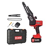 Motosega a batteria, dotata di 4 pollici e 7 pollici, motore senza spazzole, batteria e...