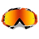NENKI Occhiali da Motocross, Occhiali da Sci Uomo Donna, Anti Uv/vento/polvere/Graffio, Maschera...