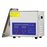 CREWORKS 3L Pulitore Ultrasuoni Industriale con Riscaldatore e Timer Digitale 120W Lavatrice ad...