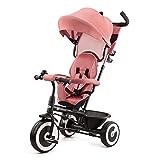 Kinderkraft ASTON Triciclo bambini dai 9 Mesi fino 25 kg, Passeggino con Maniglione regolabile,...