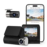 70mai Dash Cam Pro Plus+ True 2.7K 1944P Ultra Full HD A500S, anteriore e posteriore, Dash Cam Wi-Fi...