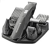 Remington Rifinitore viso, Regolabarba e Tagliacapelli uomo, 6 accessori, Lame in acciaio, con...