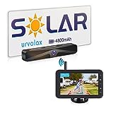URVOLAX Solar Telecamera Retromarcia Auto Wireless con 4.5' Monitor, Fai-da-te Install Retrocamera...
