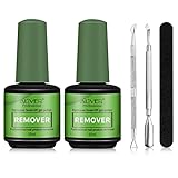Remover Solvente Per Smalto Semipermanente 2 Pezzi,Levasmalto Rimuovi Semipermanente Unghie,Togli in...