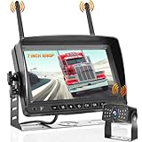 Hikity Retrocamera Auto Wireless Digitale, 1280 * 1024 HD Monitor da 7 pollici, Kit Telecamera...