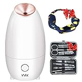 VKK Vaporizzatore Viso, Dispositivo di Bellezza che Offre Trattamenti SPA Sauna al Viso (in Omaggio...