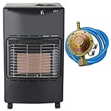 Stufa a gas infrarossi Tectro TGH242R 4200 W ODS sistema anti-ribaltamento ed assenza fiamma O2...