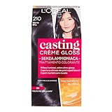 L'Oréal Paris Casting Crème Gloss Colore Trattamento senza Ammoniaca, 210 Nero Blu