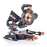 Evolution Power Tools R210SMS+ Troncatrice Radiale Scorrevole Multi-Materiale 210 mm con Pacchetto...