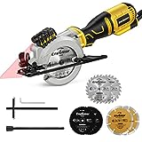 ENVENTOR Mini Sega Circolare 705W, Sega Circolare 3500RPM con Guida Laser, Taglio...