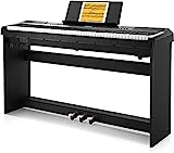 Donner Professionale Pianoforte Digitale 88 Tasti Pesati con Supporto per Pianoforte e Pedale, Full...
