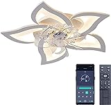 AiPaiTe LED Dimmerabile Ventilatore, Ventilatori da soffitto con lampada Dimmerabile Lampada da...