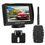 AUTO-VOX M1W Kit Telecamera Senza Fili, 4,3'' Monitor LCD, Telecamera per la Retromarcia...