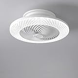Ventilatore da Soffitto con Luce LED con Telecomando Moderna 99W a Vortice Lampada Dimmerabile...