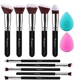 BEAKEY Set Pennelli Make Up Premium synthetic pennelli trucco fondazione cipria fard, ombretto, Set...