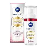 NIVEA Cellular Luminous630 Siero Anti-Età 30 ml, Siero viso antirughe, macchie e segni del tempo,...
