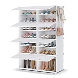 Scarpiera, 7 livelli Portascarpe 28 Paia di Scarpe Scarpiera Armadio, Scaffale Portascarpe per...