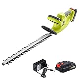 DEWINNER Tagliasiepi senza fili, 20 V, doppio interruttore e doppia maniglia, con batteria agli ioni...