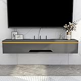 Mobile TV sospeso Scaffale Mobile TV a parete Centro di intrattenimento Console multimediale in...