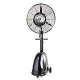 BUBIDU Ventilatore Nebulizzatore a Spruzzo con Piedistallo, Umidificatore Oscillante Industriale per...