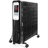 Aigostar Oil Monster 33JHH -Radiatore ad olio da 2500W. Radiatore elettrico 13 elementi con schermo...