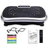 Fitness Pedana Vibrante Oscillante - Nuovo Modello, 5 Programmi, 99 Livelli - Dimensioni Ridotte -...