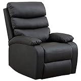 Poltrona massaggiante Relax extra imbottita, reclinabile, funzione calore lombare, 5 modalità, 8...