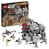 LEGO 75337 Star Wars Walker At-Te, Modellino Da Costruire Con Gambe Snodabili, 3 Cloni Soldato,...