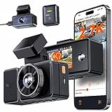 VANTRUE E3 3 Canali 2.7K+1080P+1080P Dash Cam, 5GHz WiFi GPS Telecamera Per Auto WDR/HDR, Dashcam...