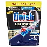 Finish, 60 Pastiglie Per Lavastoviglie, Quantum Ultimate, 1 Confezione Da 60 Pastiglie, Regular -...