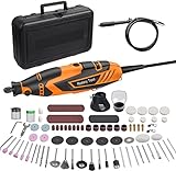 Strumento Multifunzione, Vastar 135W Utensile Rotante con 212 Accessori, 8000-35000RPM, 6 Velocità...