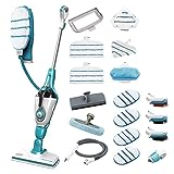 BLACK+DECKER FSMH1321JMD-QS Scopa a Vapore Lavapavimenti Steam Mop 17in1, Guanto che Emette Vapore,...