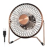 EasyAcc 5 Pollici Ventilatore USB Mini VentilatorI da Tavolo 120mm Ventilatore di Ferro 360°...