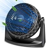 EXTRASTAR Ventilatore da tavolo silenzioso, potente e portatile, Oscillazione, inclinazione...