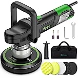 Ginour Lucidatrice Auto, Lucidatrice per Auto 6400 RPM, 6 velocità variabili, 4 * 150mm spugne...