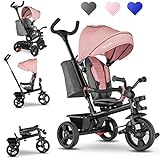 Lionelo Haari 2in1 Bicicletta Triciclo e Passeggino Fronte Mamma o Fronte Strada Regorabile Compatto...