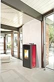 1 PZ Di STUFA PELLET KING 14 IDRO KW14 BORDEAUX