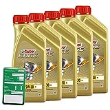5 x 1 L litri olio Castrol Edge Titanium FSTTM 5 W-30 LL olio per motori olio per motore