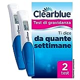 Clearblue Test di Gravidanza Digitale con Indicatore delle Settimane - Pacco con 2 test