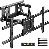 Perlegear Supporto da Parete per TV con Braccio Girevole ed Estendibile, Staffa TV Parete per...
