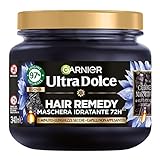 Garnier Ultra Dolce Carbone Magnetico, Maschera Idratante Hair Remedy, 94% Origine Naturale, 1...