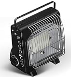 EVOCAMP stufa a gas portatile e fornello a gas 2 in 1, stufa da campeggio ad alta potenza da 1,7 kW,...